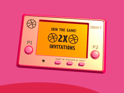 2X Dribbble Invites! animation draft dribbble dribbble invite game giveaway invitation invitations invite invites prospect ticket