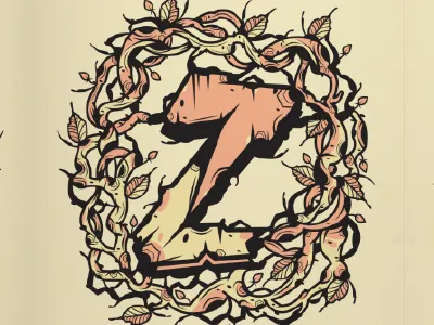 Z font graphicdesign illustration illustrator letter lettering typo typography wacom wacomintuos z