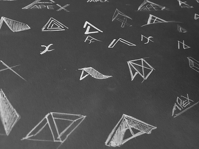APX Sketches 01 identity logo sketches