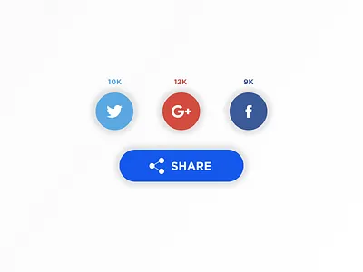 Day 09 - Social Share daily ui social share ui design