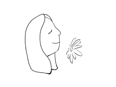 Parfum animation drawing flower pencil