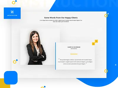 Testimonial Widget Design clean creative landing page minimal testimonial ui design web design