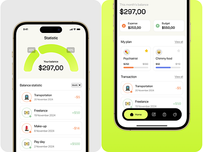 FinEase - Budgeting App app budgeting design figma mobile ui uiux