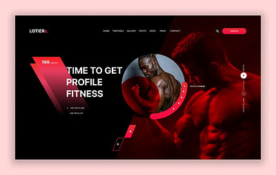 LOTIERS Fitness UI Design Challenge #Figma branding design figma figma design fitness fitness ui design graphic design service ui ui design user interface website design