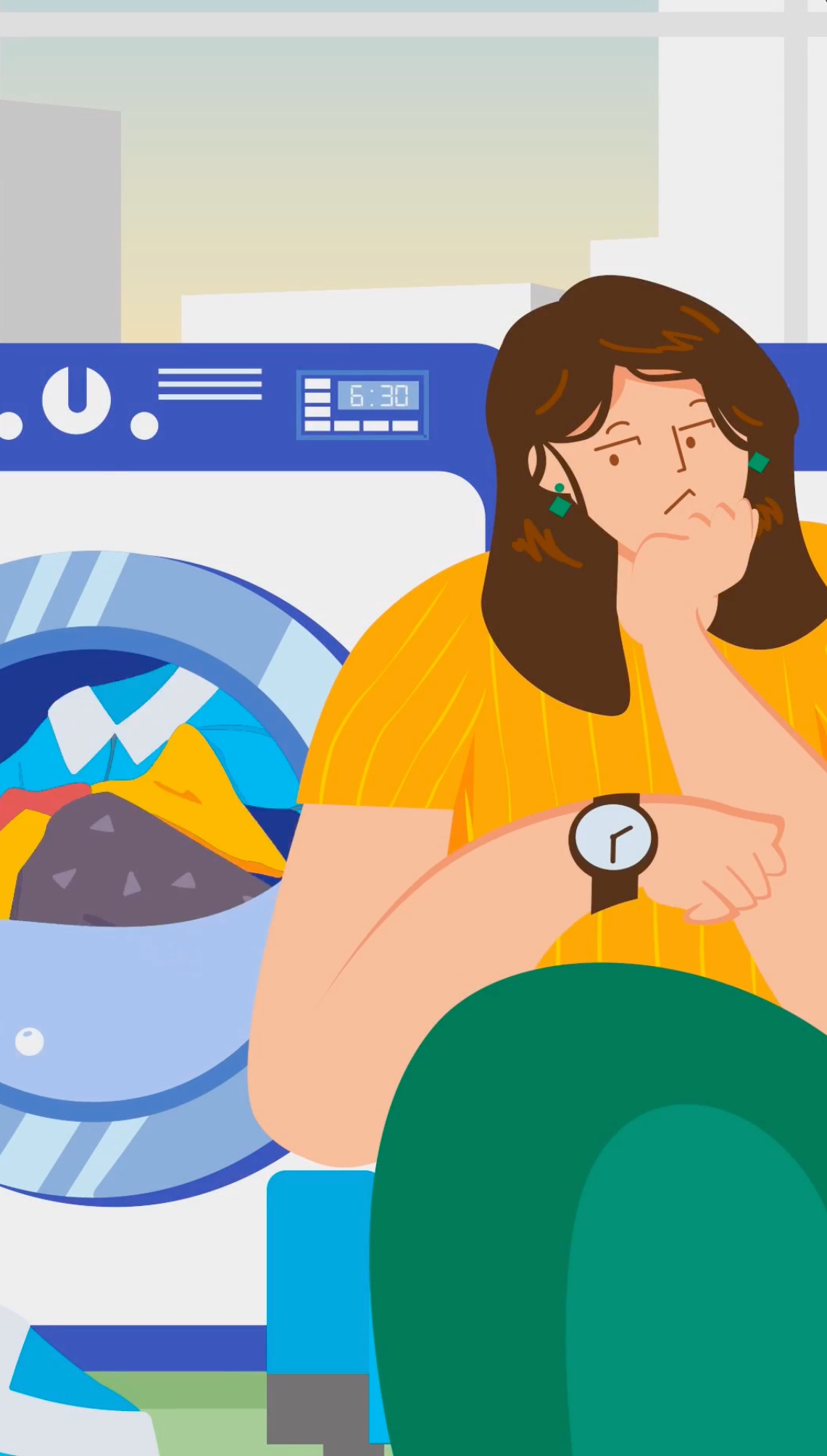 Motion Graphic! Boring Laundry animation explainer graphic graphic design illustration laundromat laundry motion motion graphics