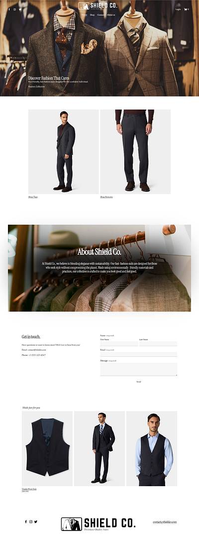 Shield Co. | Squarespace Website Design design illustration squarespace squarespace designer squarespace website ui web design web developement website website design