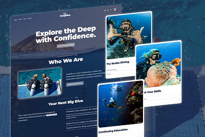 DeepBlue | Squarespace Website Design design illustration squarespace squarespace designer squarespace website ui web design web developement website website design
