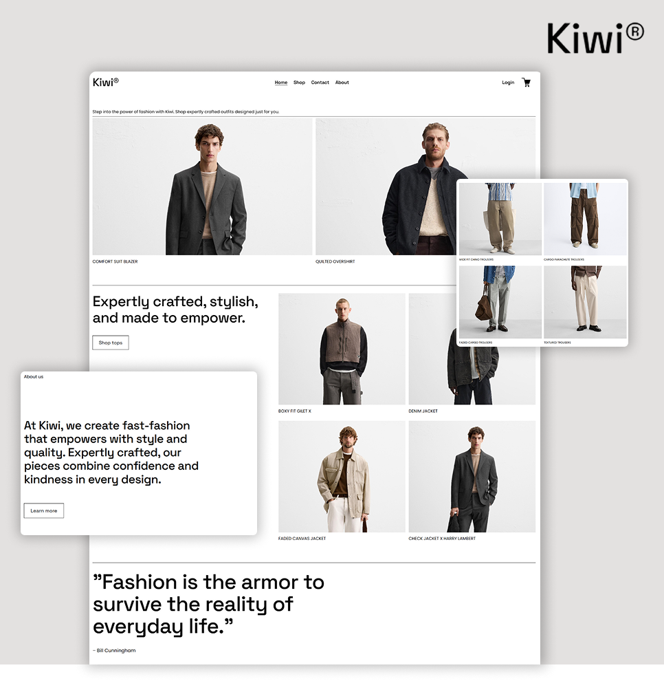 Kiwi | Squarespace Web Design design illustration squarespace squarespace designer squarespace website ui web design web developement website website design