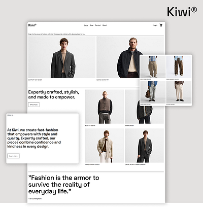 Kiwi | Squarespace Web Design design illustration squarespace squarespace designer squarespace website ui web design web developement website website design