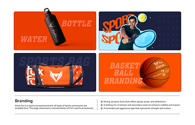 Fox Sports Wear Branding branding graphic design logo presentation