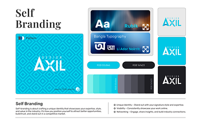 DesignAxil Self Branding branding graphic design logo modern planing