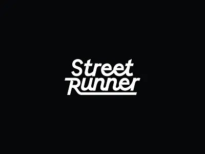 street runner american anthletic baseball brand branding logo nba script sport type typography vector