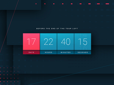 Countdown Timer | Daily UI #014 challenge clock concept countdown timer counter dailyui dailyui014 day014 material design minimal ui ux