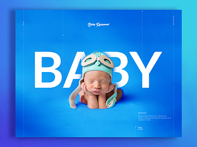 Baby Equipment-Landing page design interface landing page site ui ux web