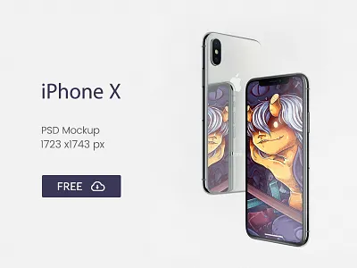 Free iPhone X mockup free iphone mockup phonex psd