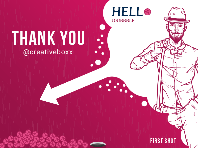 First Shot creative creativeboxx first shot gif hello dribbble thank you ui ux