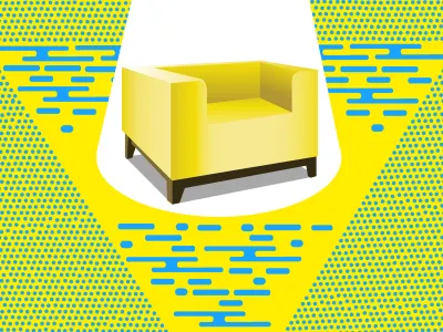 Sofa gradient pattern sofa