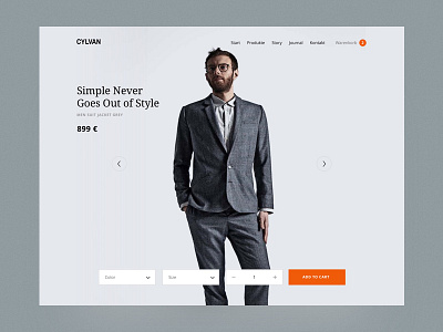 Fashion Label Online Shop Product Page design ecommerce fashion landingpage layout online shop product responsive ui web design webdesign website