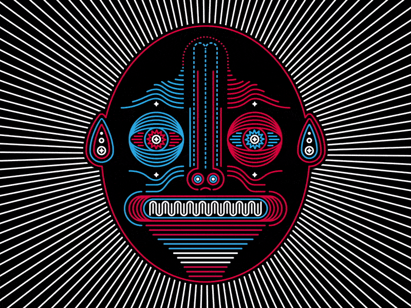 Mask IV after effects art colour gif mask simple