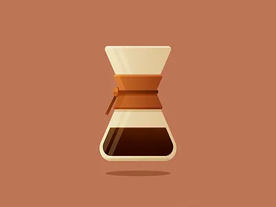 Chemex chemex coffee gradient icon icons illo illustration vector