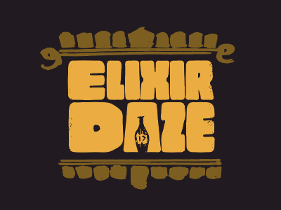 Elixir Daze Conference Logo bottle conference daze elixir logo