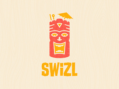 Swizl Unused Tiki Logo V2 alcohol drinks logo logo design mark tiki