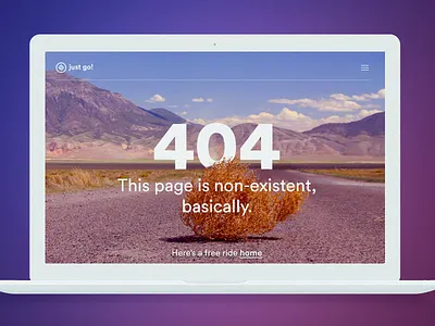 Daily UI #008 - 404 Page 404 daily ui error macbook mockup page travel tumbleweed