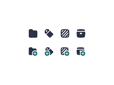 Table Icons area article box file folder group icons