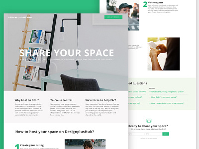 DesignplusHub Space Preview branding coworking creative design designplushub philippines space ui ux web