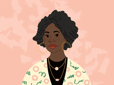 Portrait 01 brush character illustration texture vector woman