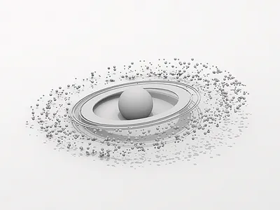 Planet Model 3d c4d model planet polaroid render solar system space