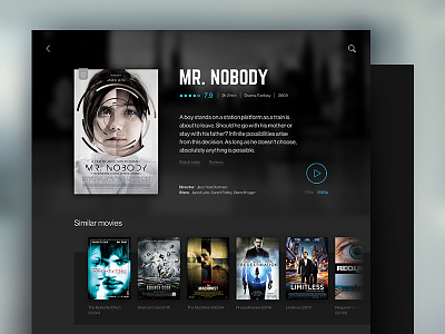 TV on demand — UI Weekly Challenges-Season 02 / W [1/10] dark demand movies mr nobody tv ui ui challenge