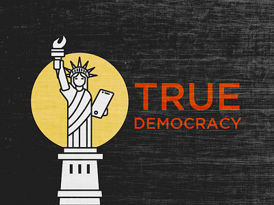 True Democracy liberty vector