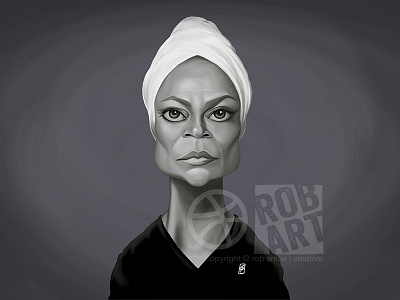 Eartha Kitt actress caricature celebrity cinema eartha kitt face film illustration movies portrait television