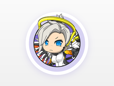 Mercy illustration mercy overwatch