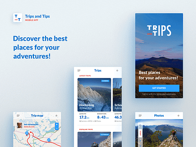 Trips and Tips app artboard homo faber sketch ui