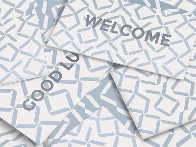 Abstract patterned business cards creative market geometric graphics identity package pattern