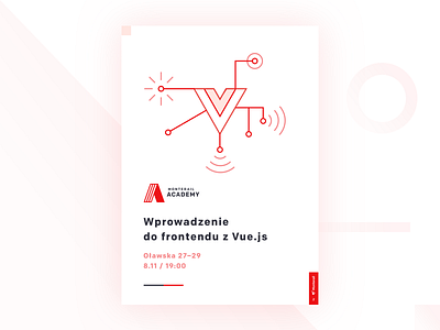 Monterail Academy Poster academy geometric minimal monterail poster red simple