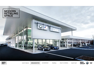 BMW/MINI Modern Retail Space animations interactions