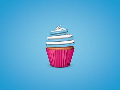 Cupcakes 3d cupcakes design graphic illustration