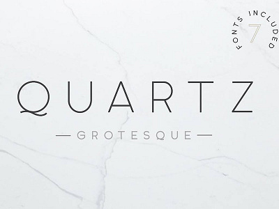 Quartz Grotesque - 7 Font Styles clean decorative design display font graphic grotesque industrial logo sans serif simple