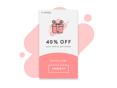 Daily UI Challenge 61 - Redeem Coupon 061 app coupon dailyui flat icon interface design minimal mobile ui ux