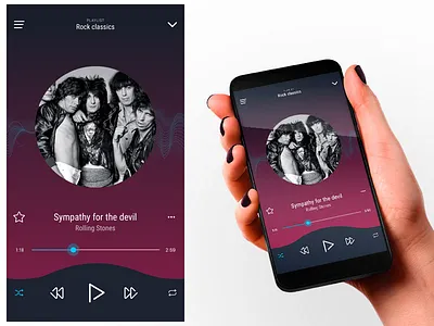 Music Player 009 app dailyui ui uxui webdesign