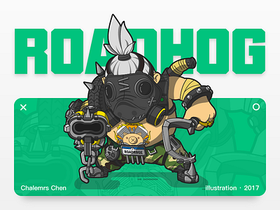 Roadhog illustration overwatch roadhog