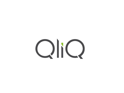 QliQ Wordmark branding cut letspanda line logo mark q technology type typography wordmark