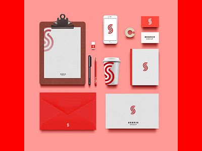 Sebrik / mock up application identity logotype mockup monogram s stationary