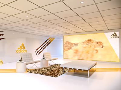 NFL Combine 2 3d creative design direction illustration