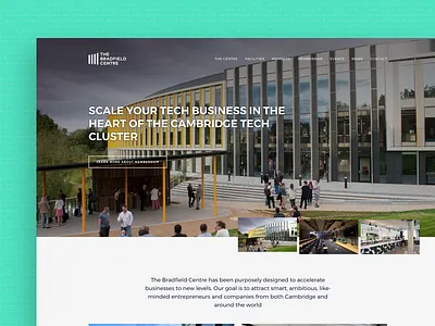 Web Design: The Bradfield Centre branding cambridge centre design pattern tech technology ui ux web website