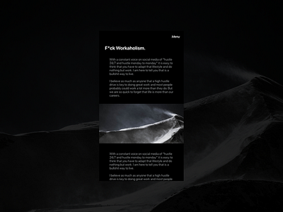 Blog Article Page adobe adobe xd agency black black and white ui ux web web design website white xd