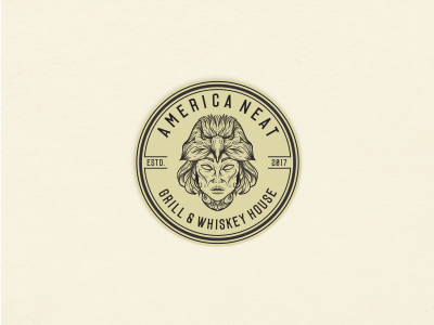 america neat grill brand branding designs dog dota2 esports fire flame games logo skull sports